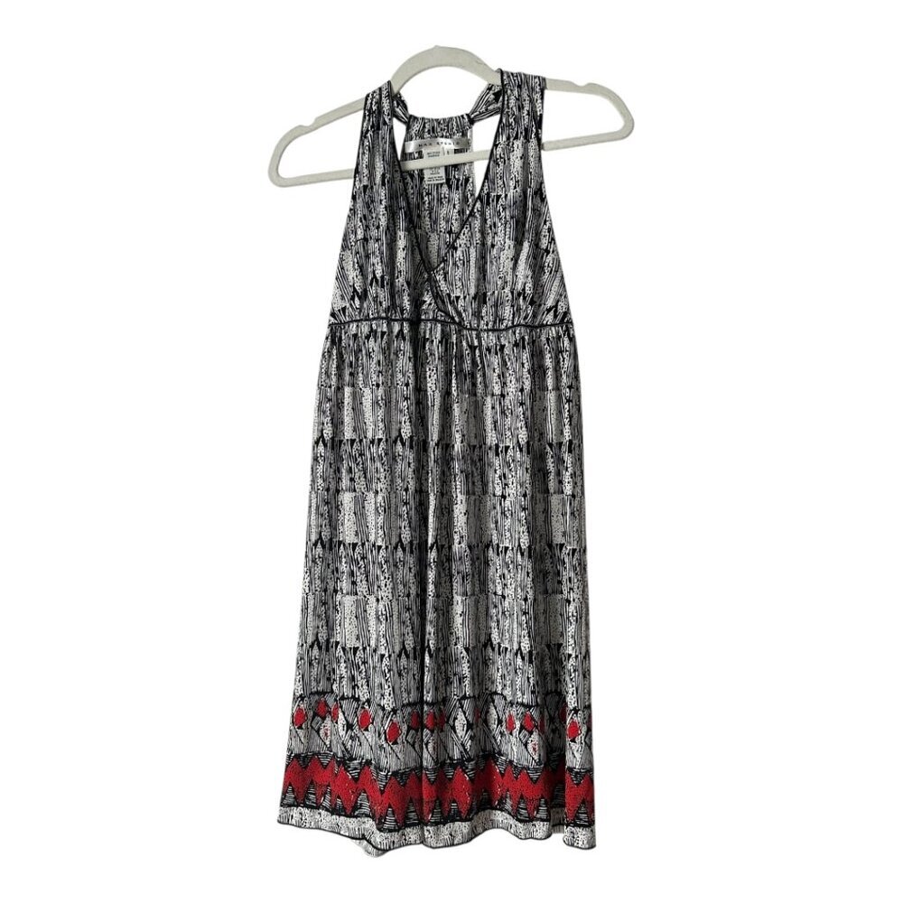 Max Studio sleeveless stretch v-neck dress, size small